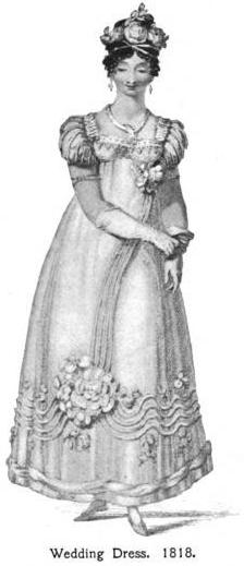 regency style wedding dress